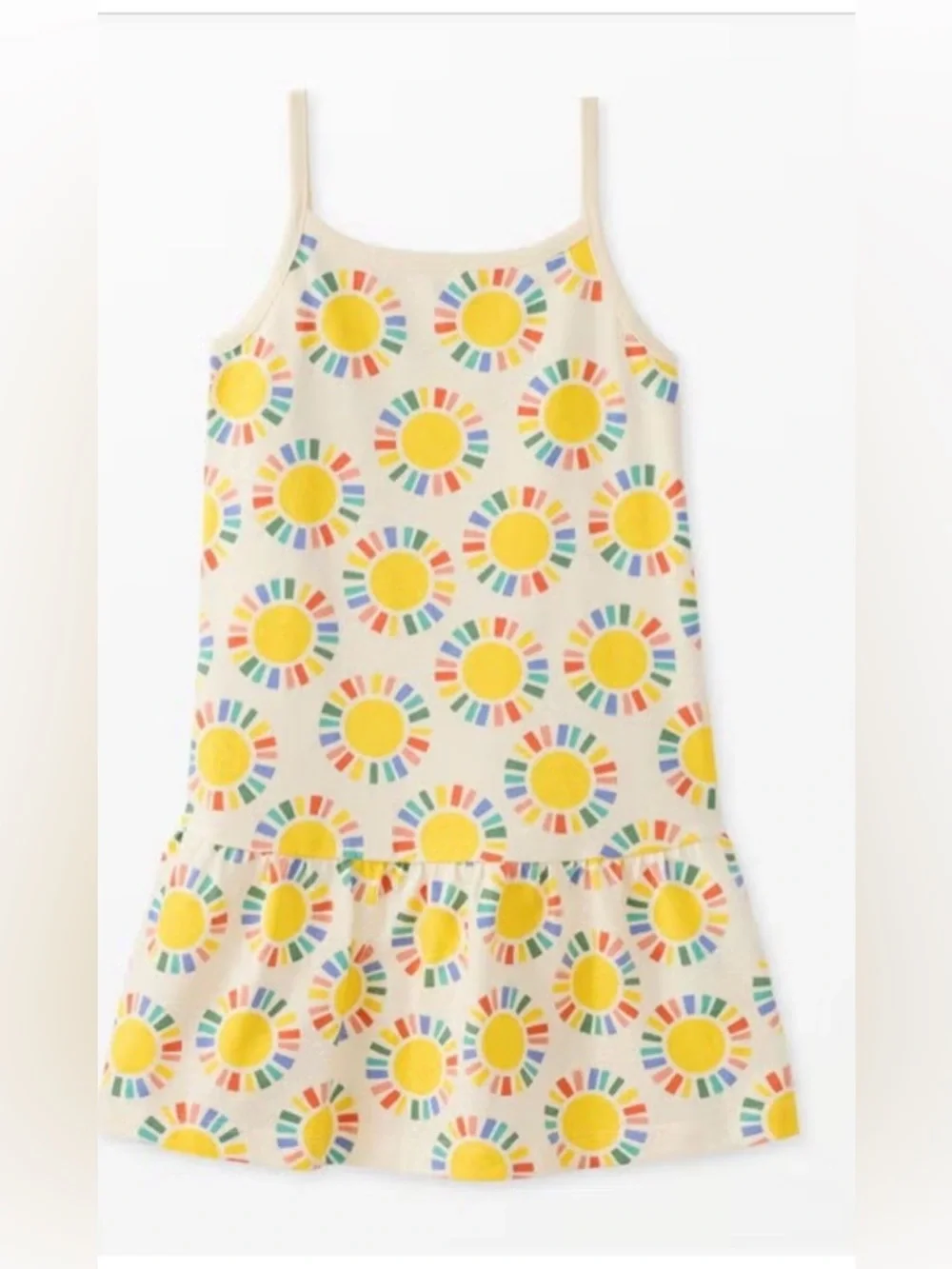 Hanna Andersson Sunburst Print Toddler Flounce Tank Dress ☀️🆕 - Picture 2 of 6
